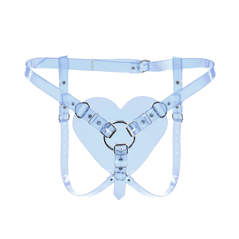 Трусики Сердце для страпона Feral Feelings - Hearts Strap-on Belt Trasparent Трусики Сердце для страпона Feral Feelings - Hearts Strap-on Belt Trasparent