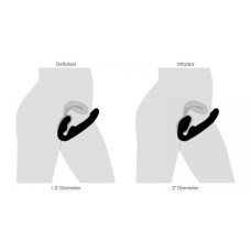 Страпон безремневой с вибрацией и дистанционным пультом Strap U Ergo-Fit Twist черный