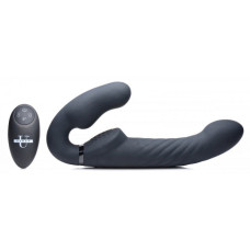 Страпон безремневой с вибрацией и дистанционным пультом Strap U Ergo-Fit Twist черный