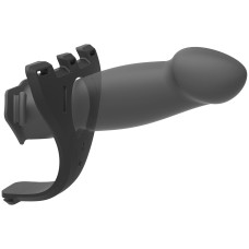 Страпон унисекс Doc Johnson Body Extensions – Be Risque, вибрация, пульт управления, пустая насадка