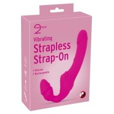 Жіночий страпон You2Toys Vibrating Strapless Strap-On Pink