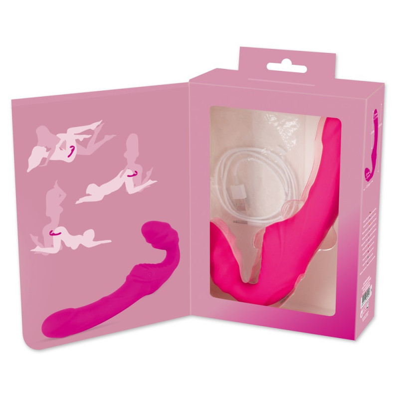 Женский страпон You2Toys Vibrating Strapless Strap-On Pink Женский страпон You2Toys Vibrating Strapless Strap-On Pink