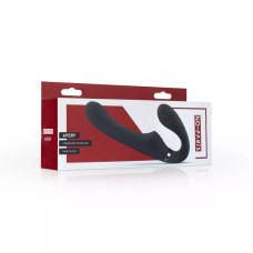 Страпон безременний з вібрацією, з дистанційним пультом No-Parts Avery, чорний