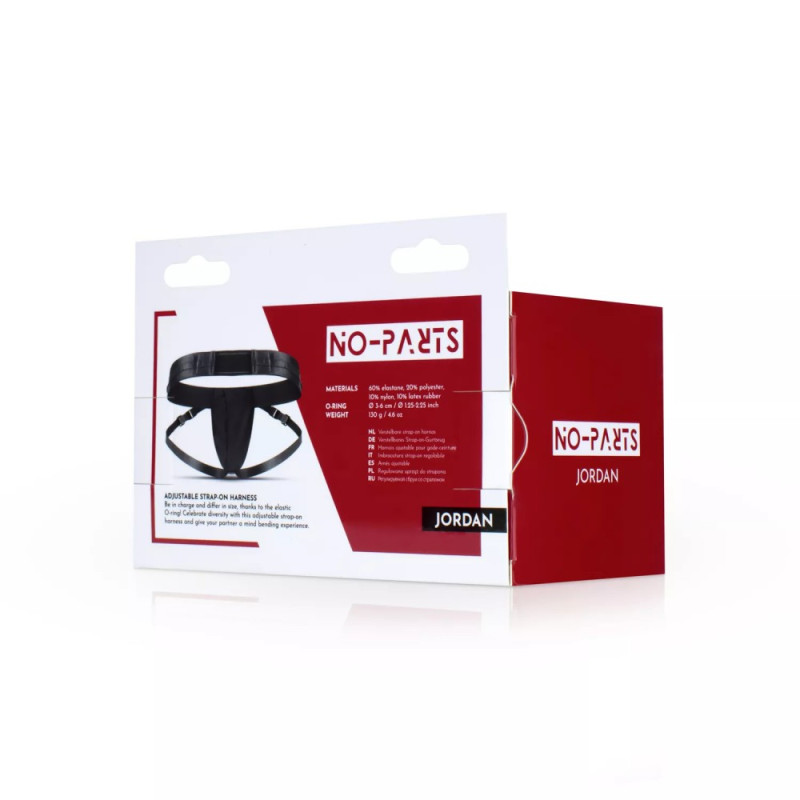 Труси для страпону з одним кріпленням No-Parts Jordan чорні, One Size Труси для страпону з одним кріпленням No-Parts Jordan чорні, One Size