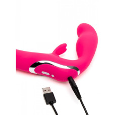 Страпон безременевий з вібрацією Happy Rabbit