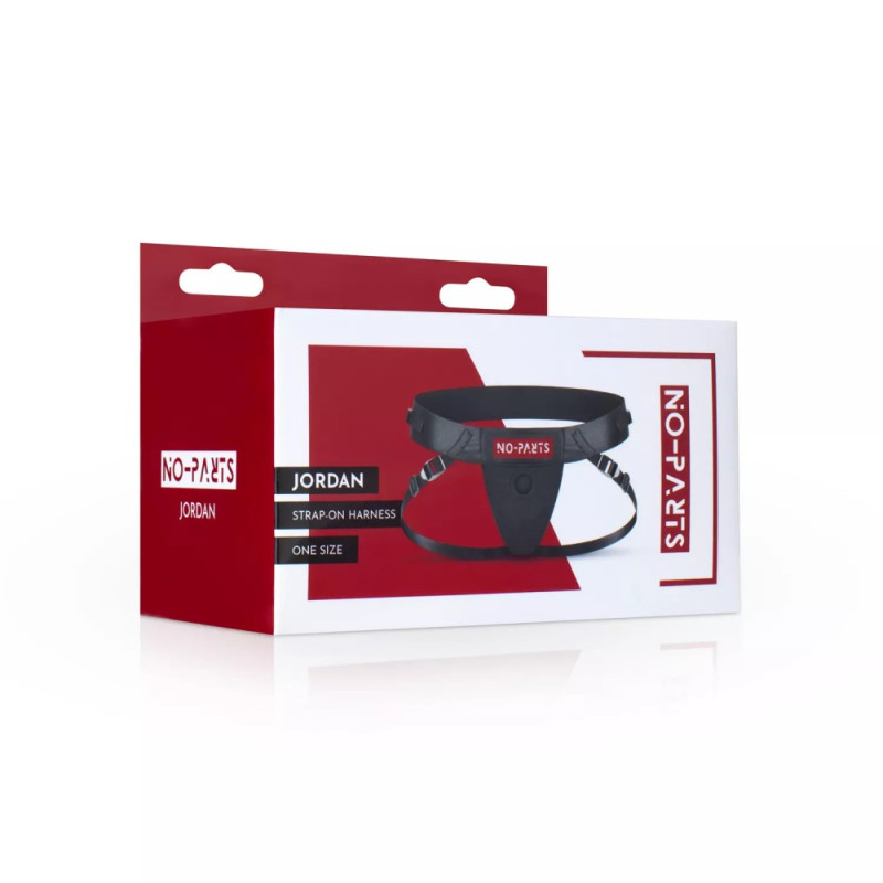 Труси для страпону з одним кріпленням No-Parts Jordan чорні, One Size Труси для страпону з одним кріпленням No-Parts Jordan чорні, One Size