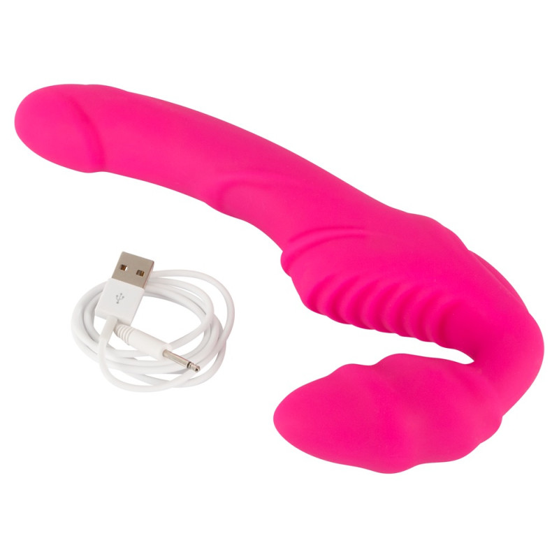 Женский страпон You2Toys Vibrating Strapless Strap-On Pink Женский страпон You2Toys Vibrating Strapless Strap-On Pink