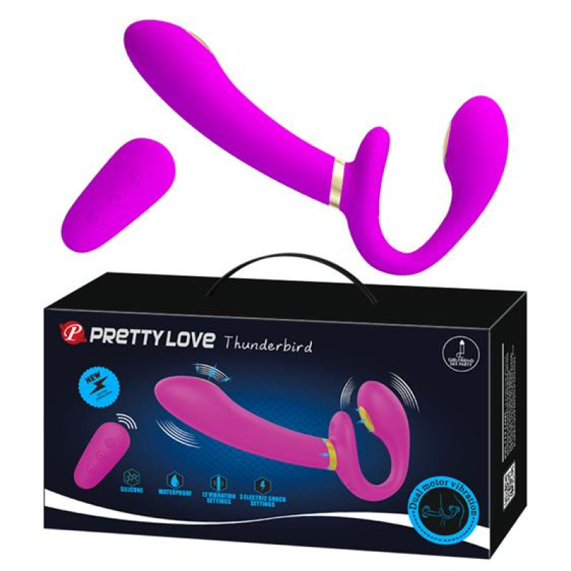 Страпон Pretty Love Thunderbird Harnessfree Stimulator Purple Страпон Pretty Love Thunderbird Harnessfree Stimulator Purple