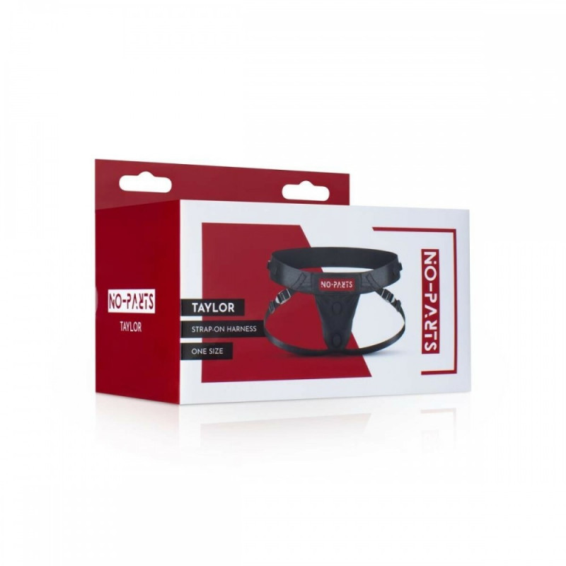 Труси для страпону з подвійним кріпленням No-Parts Taylor чорні, One Size Труси для страпону з подвійним кріпленням No-Parts Taylor чорні, One Size