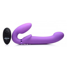 Безремневый страпон с пультом Strap U Urge Strapless Strap-On фиолетовый
