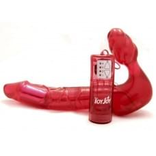 Безремневий страпон з вібрацією Toy Joy Bend Over