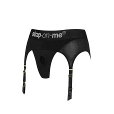 Трусы для страпона с подвязками для чулок Strap-On-Me REBEL HARNESS M