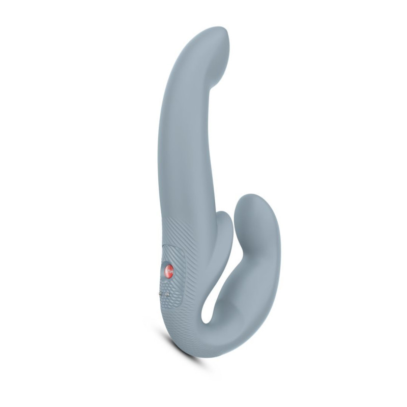 Безремневой страпон с вибрацией Fun Factory SHARE VIBE PRO cool grey, регулируемый Безремневой страпон с вибрацией Fun Factory SHARE VIBE PRO cool grey, регулируемый