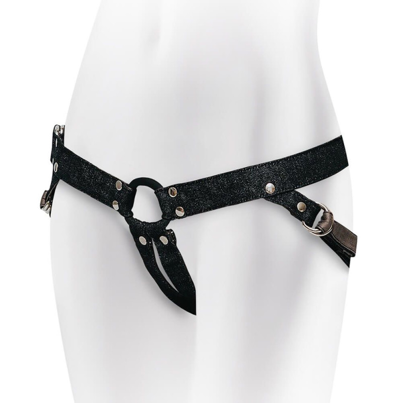 Джинсовые трусики для страпона Adrien Lastic Lastic Strap-on Джинсовые трусики для страпона Adrien Lastic Lastic Strap-on