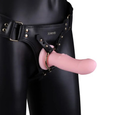 Труси для страпону з вібруючим дилдо Lockink рожевий, розмір М