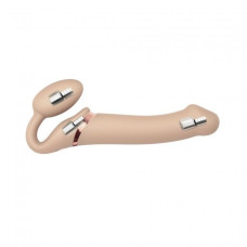 Безремневой страпон с вибрацией Strap-On-Me Vibrating Телесный L
