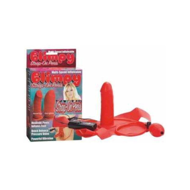 Страпон з вібратором Seven Creations Blimpy Inflatable Strap-On Penis 15Х4,5 см