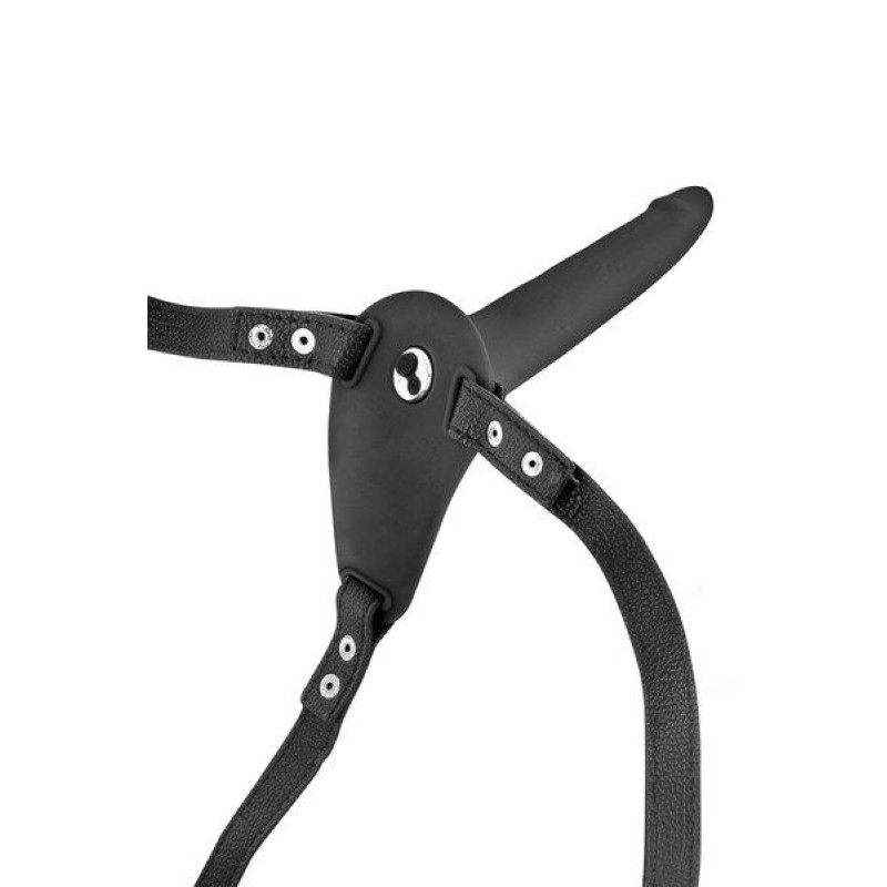 Страпон з вібрацією Fetish Tentation Vibrating Strap-On with Dildo Чорний Страпон з вібрацією Fetish Tentation Vibrating Strap-On with Dildo Чорний
