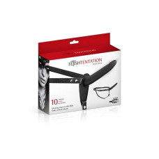 Страпон с вибрацией Fetish Tentation Vibrating Strap-On with Dildo Черный