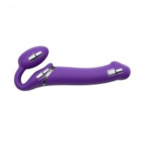 Безремневой страпон с вибрацией Strap-On-Me Vibrating Фиолетовый L