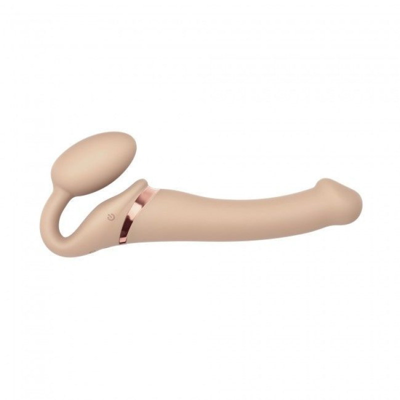 Безремневий страпон з вібрацією Strap-On-Me Vibrating Тілесний M Безремневий страпон з вібрацією Strap-On-Me Vibrating Тілесний M