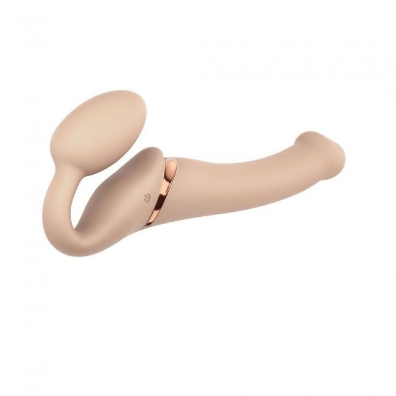 Безремневий страпон з вібрацією Strap-On-Me Vibrating Тілесний M Безремневий страпон з вібрацією Strap-On-Me Vibrating Тілесний M