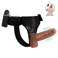 Страпон LyBaile Ultra Vibrating Realdeal Penis Strap On 6.2