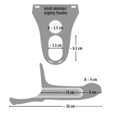 Страпон You2Toys Vibrating Strap-On Silicone Sleeve Large +6 см