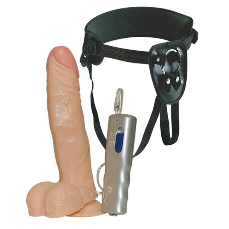 Страпон NMC Potent Plunger Harness with Vibrator 8 in Страпон NMC Potent Plunger Harness with Vibrator 8 in