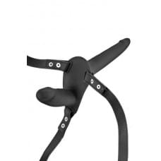 Двойной страпон Fetish Tentation Strap-On with Double Dildo Черный