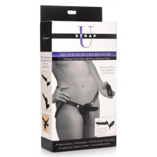 Двусторонний женский страпон Strap U 28 Х Power Pegger Double черный