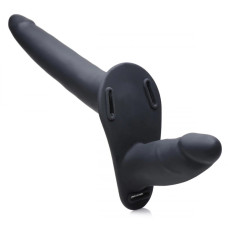 Двусторонний женский страпон Strap U 28 Х Power Pegger Double черный