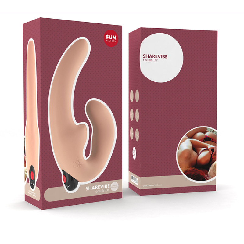Страпон Fun Factory Sharevibe Телесный