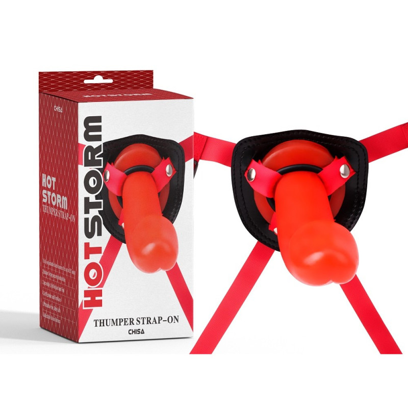 Страпон женский красный Chisa HOTSTORM Страпон женский красный Chisa HOTSTORM