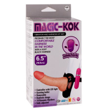 Страпон з вібрацією NMC Magic-Kok Vibrator And Harness Kit