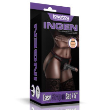 Страпон LoveToy Ingen Easy Strap-On Set 7.5 Black
