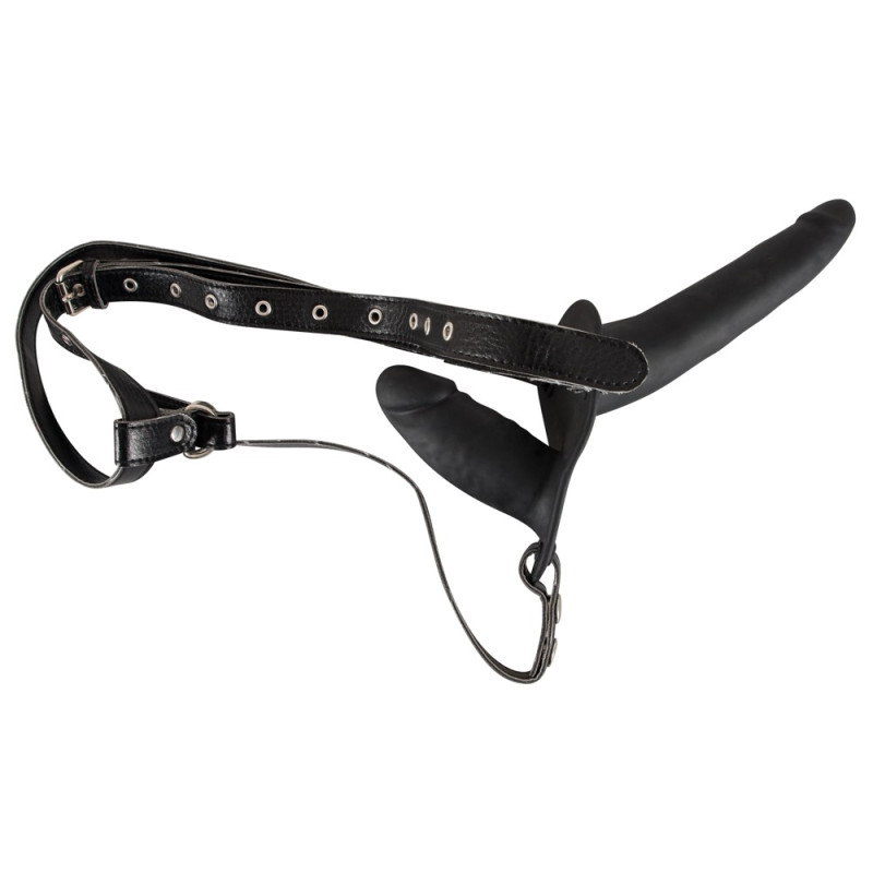 Женский страпон You2Toys Double Strap On Black Silicone Женский страпон You2Toys Double Strap On Black Silicone