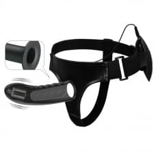 Мужской страпон Pretty Love Marvin Strap-On Harness Vibrating Черный 16.2 см