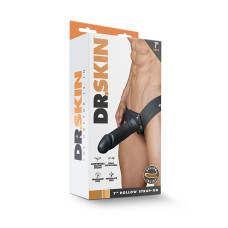 Страпон мужской Blush Dr. Skin 7Inch Hollow Strap On Черный