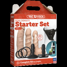 Набор для страпона Doc Johnson Vac-U-Lock Dual Density Starter Set Vanilla