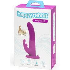 Страпон-кролик с вибрацией и трусиками Happy Rabbit Rechargeable Vibrating Strap-On Harness Set