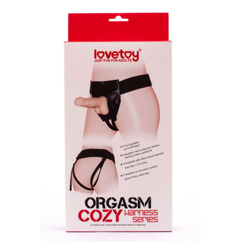 Труси для страпону LoveToy Orgazm Cozy Harness Flesh Dildo Труси для страпону LoveToy Orgazm Cozy Harness Flesh Dildo