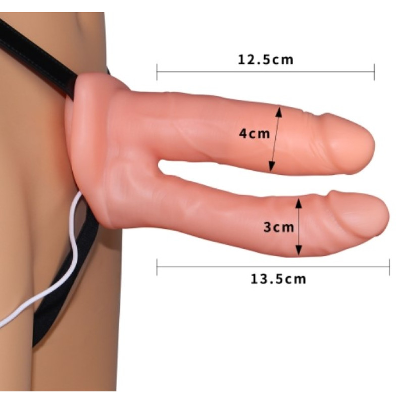 Страпон LoveToy Vibrating Unisex Hollow LVTOY050 Страпон LoveToy Vibrating Unisex Hollow LVTOY050