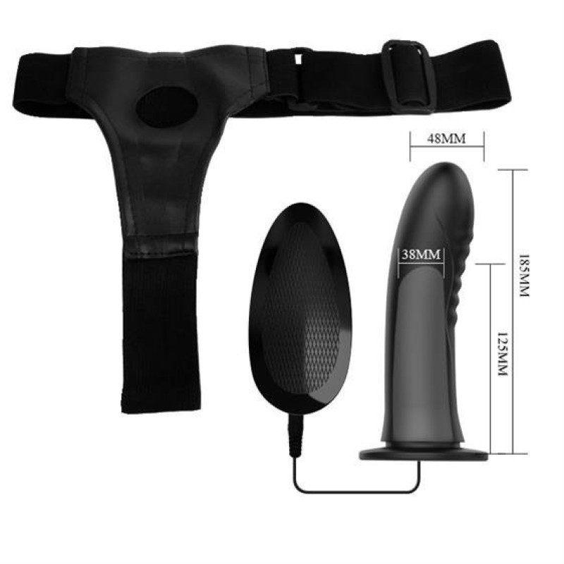 Страпон Pretty Love Myron 7.2" Vibrating Strap On Страпон Pretty Love Myron 7.2" Vibrating Strap On