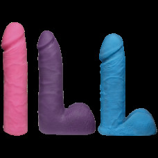 Набор для страпона Doc Johnson Vac-U-Lock Dual Density UltraSKYN Colors Set