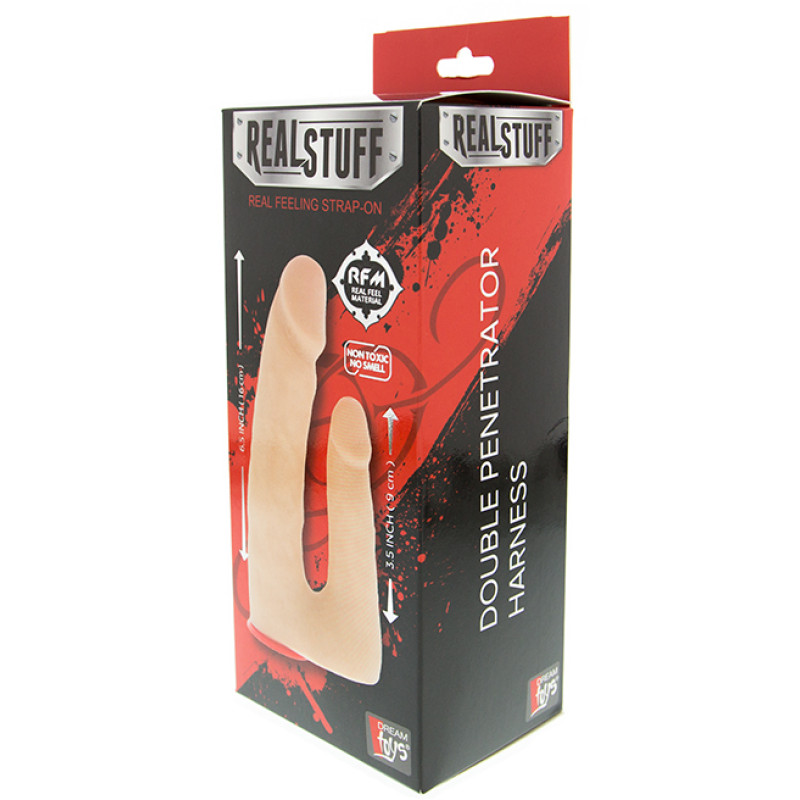 Страпон Dreamtoys REALSTUFF DOUBLE PENETRATOR HARNESS Страпон Dreamtoys REALSTUFF DOUBLE PENETRATOR HARNESS