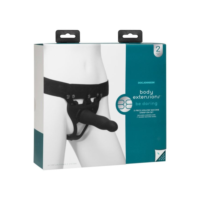 Страпон унісекс Doc Johnson Body Extensions - BE Daring, порожня насадка Страпон унісекс Doc Johnson Body Extensions - BE Daring, порожня насадка