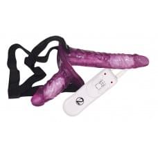 Двойной страпон You2Toys Strap on Duo Lila Лиловый