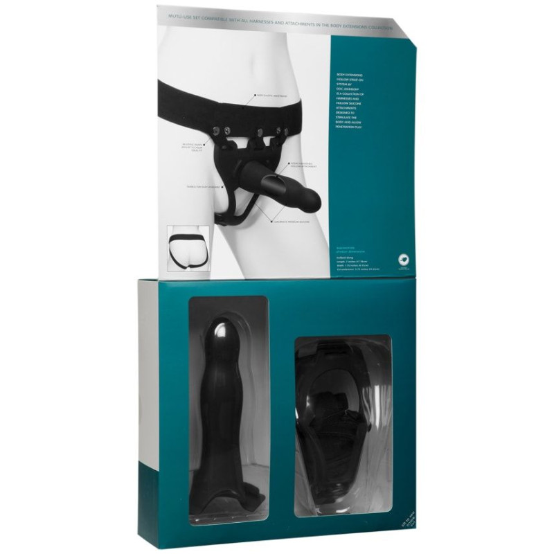 Страпон унісекс Doc Johnson Body Extensions - BE Daring, порожня насадка Страпон унісекс Doc Johnson Body Extensions - BE Daring, порожня насадка