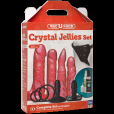 Набор для страпона Doc Johnson Vac-U-Lock Crystal Jellies Set